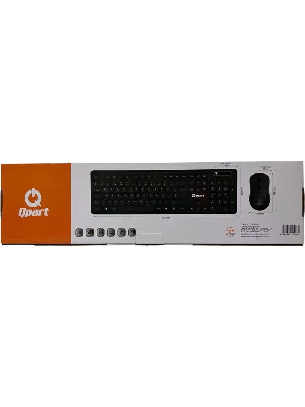 Qpart W100 2.4 Ghz Kablosuz Klavye & Mouse Set - Görsel 2